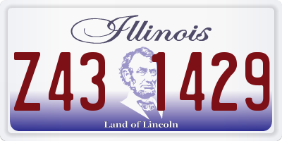 IL license plate Z431429