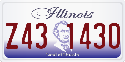 IL license plate Z431430