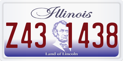 IL license plate Z431438