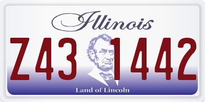 IL license plate Z431442