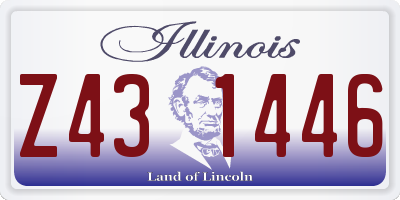 IL license plate Z431446