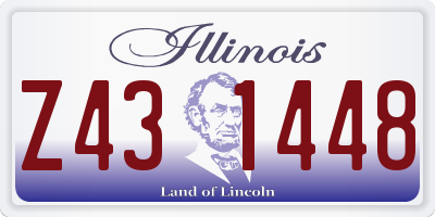IL license plate Z431448