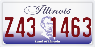 IL license plate Z431463