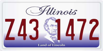 IL license plate Z431472
