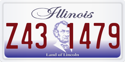 IL license plate Z431479