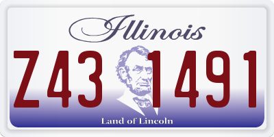 IL license plate Z431491