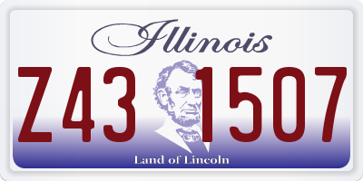 IL license plate Z431507