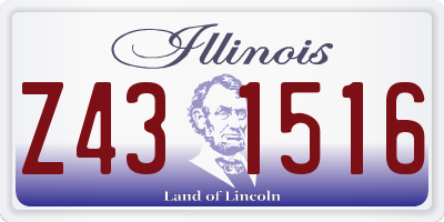 IL license plate Z431516