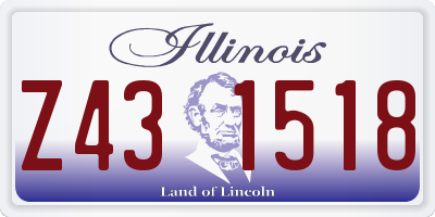 IL license plate Z431518