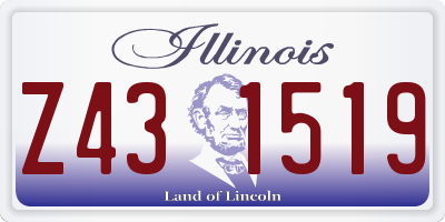 IL license plate Z431519