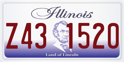 IL license plate Z431520