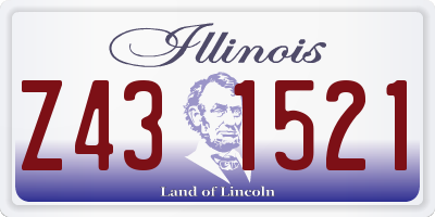 IL license plate Z431521