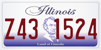IL license plate Z431524