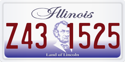 IL license plate Z431525