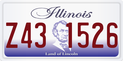 IL license plate Z431526