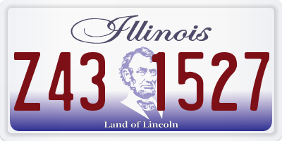 IL license plate Z431527