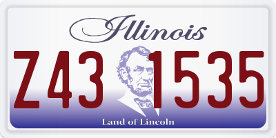 IL license plate Z431535