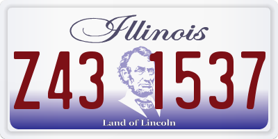 IL license plate Z431537