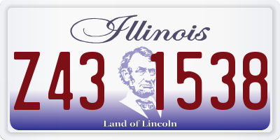 IL license plate Z431538