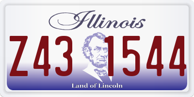 IL license plate Z431544
