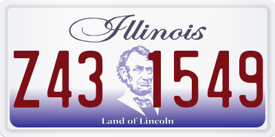 IL license plate Z431549