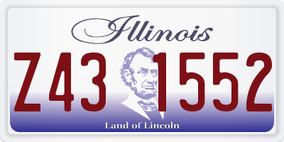 IL license plate Z431552