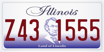 IL license plate Z431555