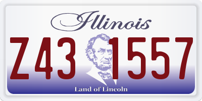 IL license plate Z431557