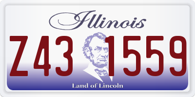 IL license plate Z431559