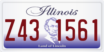 IL license plate Z431561