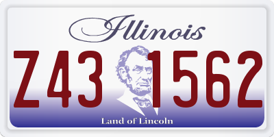 IL license plate Z431562