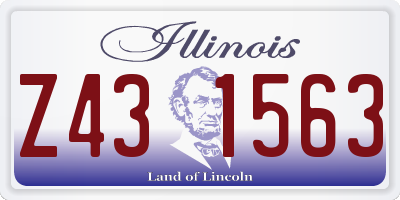 IL license plate Z431563