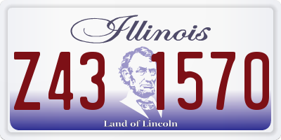 IL license plate Z431570