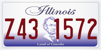IL license plate Z431572