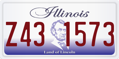 IL license plate Z431573