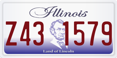 IL license plate Z431579