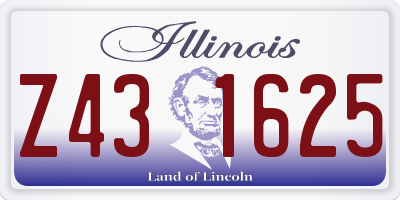 IL license plate Z431625
