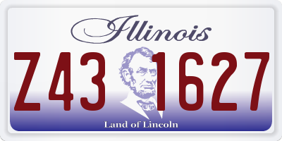 IL license plate Z431627