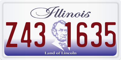 IL license plate Z431635