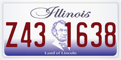 IL license plate Z431638