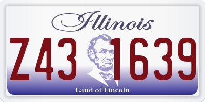 IL license plate Z431639