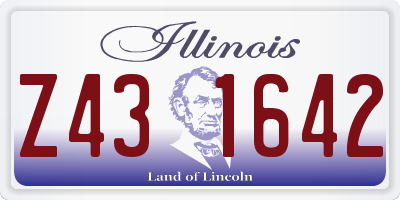 IL license plate Z431642