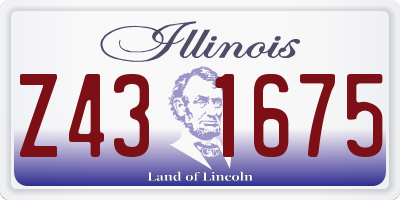 IL license plate Z431675