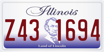 IL license plate Z431694