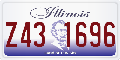 IL license plate Z431696