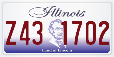 IL license plate Z431702