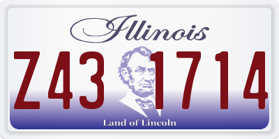 IL license plate Z431714