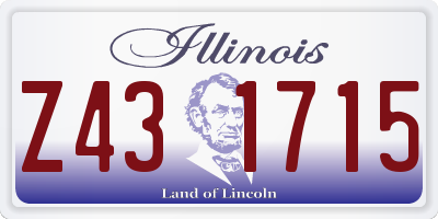 IL license plate Z431715