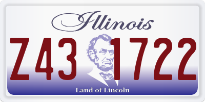 IL license plate Z431722