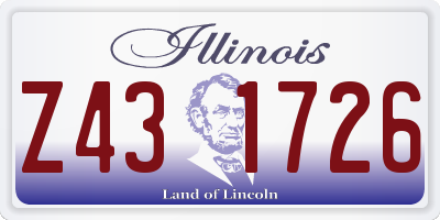 IL license plate Z431726